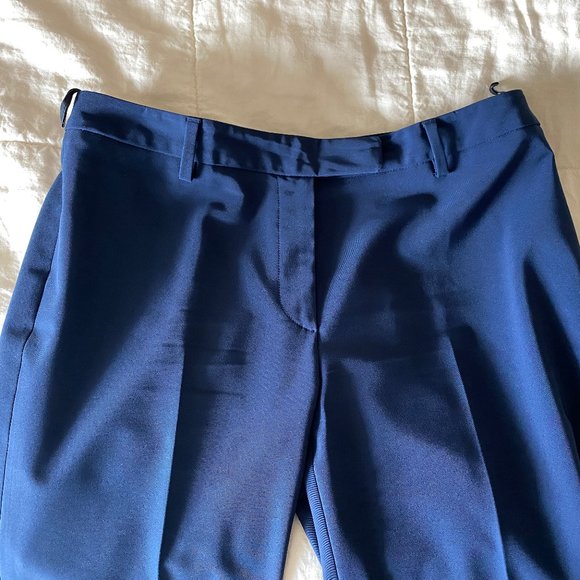 VINTAGE PRADA TECHNOSTRETCH BLUE PANTS -SZ 46 - Picture 3 of 6